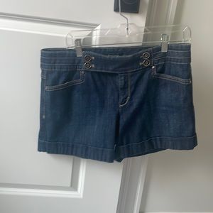 White House Black Market fitted jean shorts
